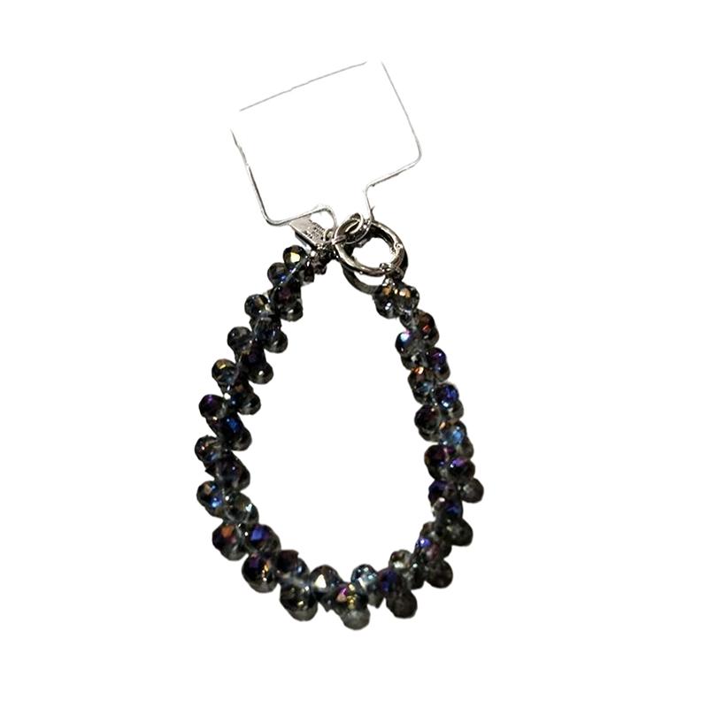 Crystal Water Droplet Hanging Chain Phone Lanyard High-End Luxury Short Hanging Chain Hand-Beaded Wrist Chain Hand-Held Pendant