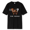 To Be Yourself A Butterfly Men T Shirt Fashion Oversize T-Shirt 100% Cotton Funny Street T-Shirts Breathable Summer Mens Tops