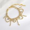 Exquisite Luxury Glittering Rhinestone Multi-layer Tassel Anklets for Women Beach Sexy Charm Ankle Chain Zircon Accessories