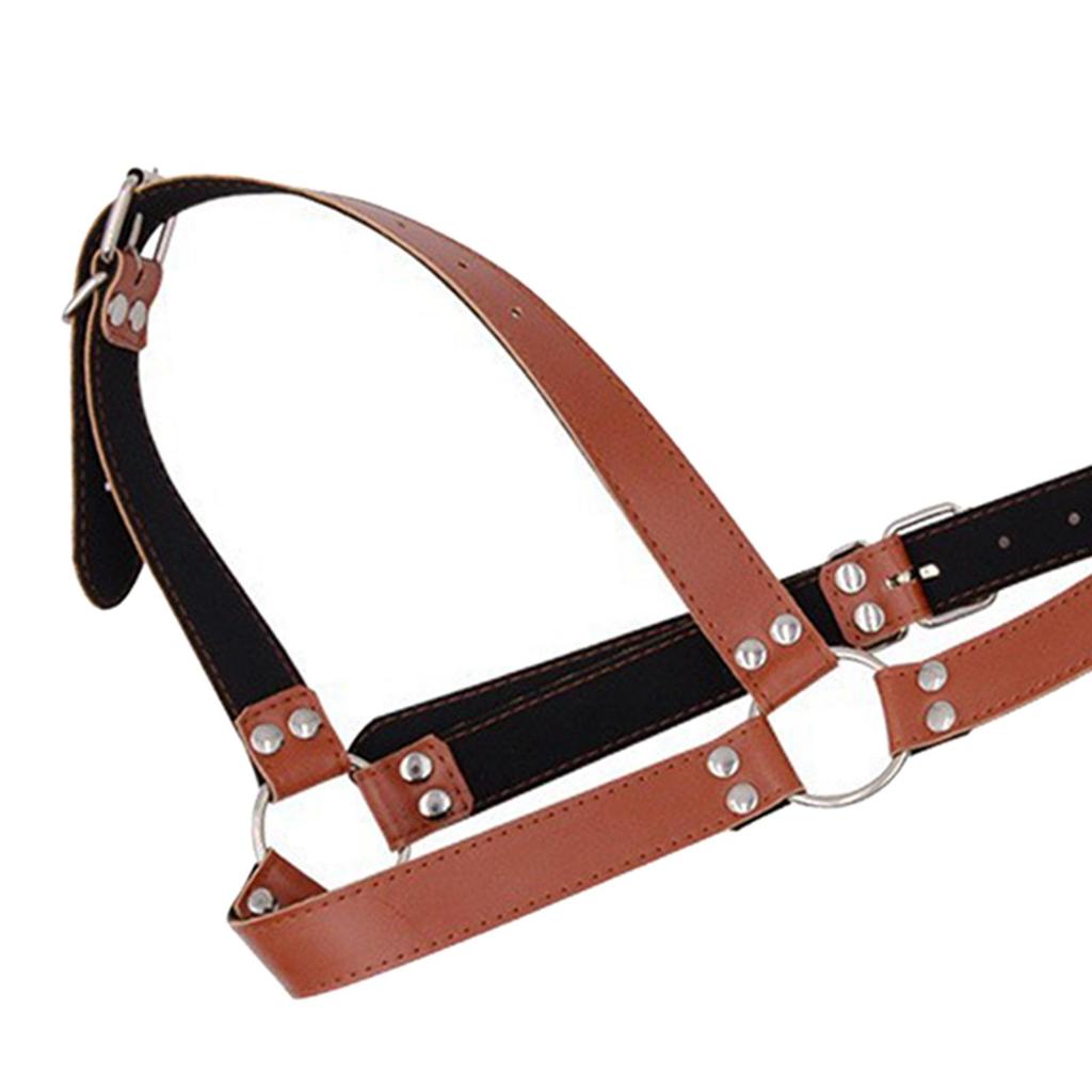 Gothic Steampunk Shoulder Armors Medieval Pauldron Chest Harness PU Outfit Shrug Belt