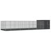Vidaxl Aviary with Extension, Silver, 1118X303X216 Cm, Steel