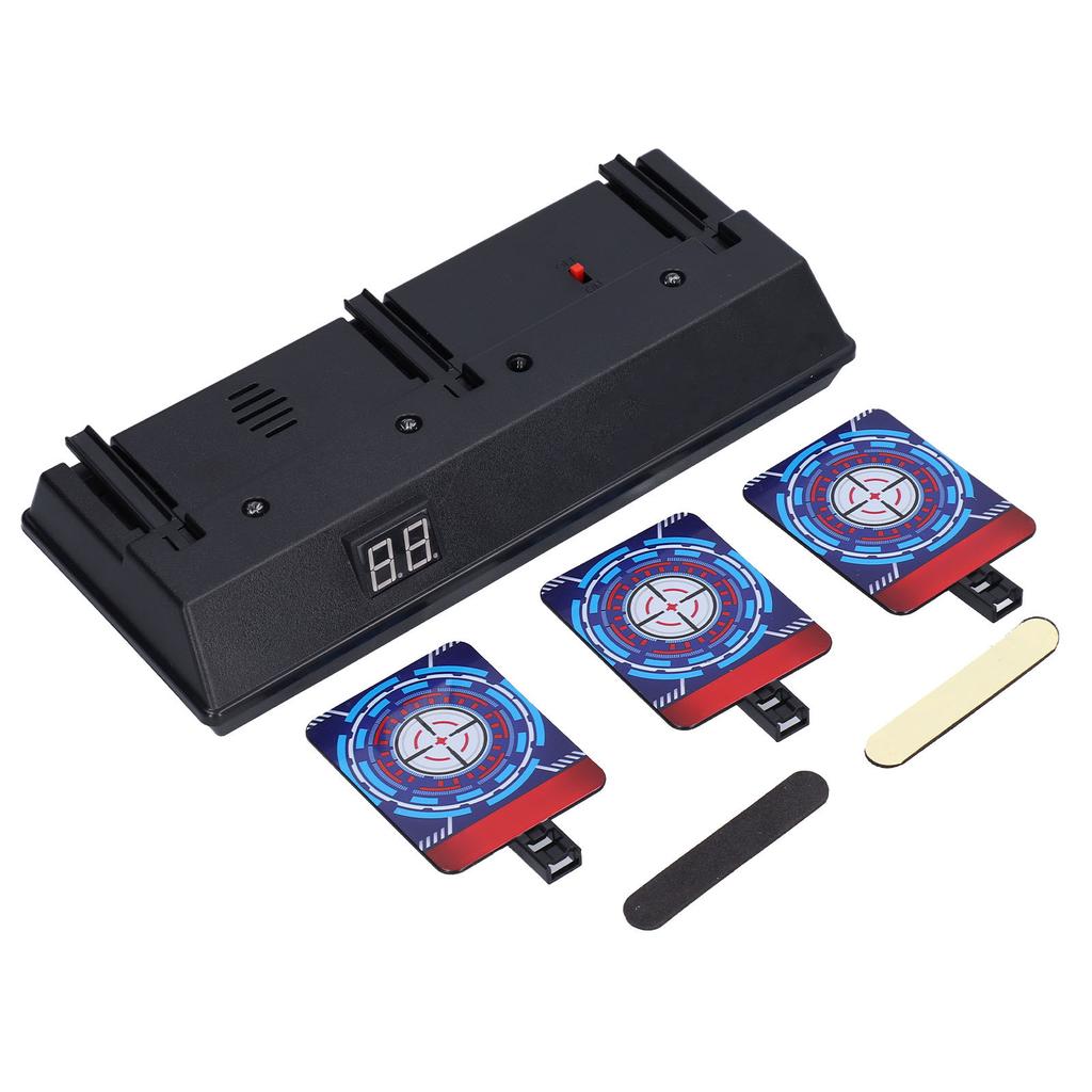 Bersaglio Elettrico Punteggio Reset Automatico Flash Suono LED Attira l'Attenzione dei Bambini Giocattolo Bersaglio Elettrico