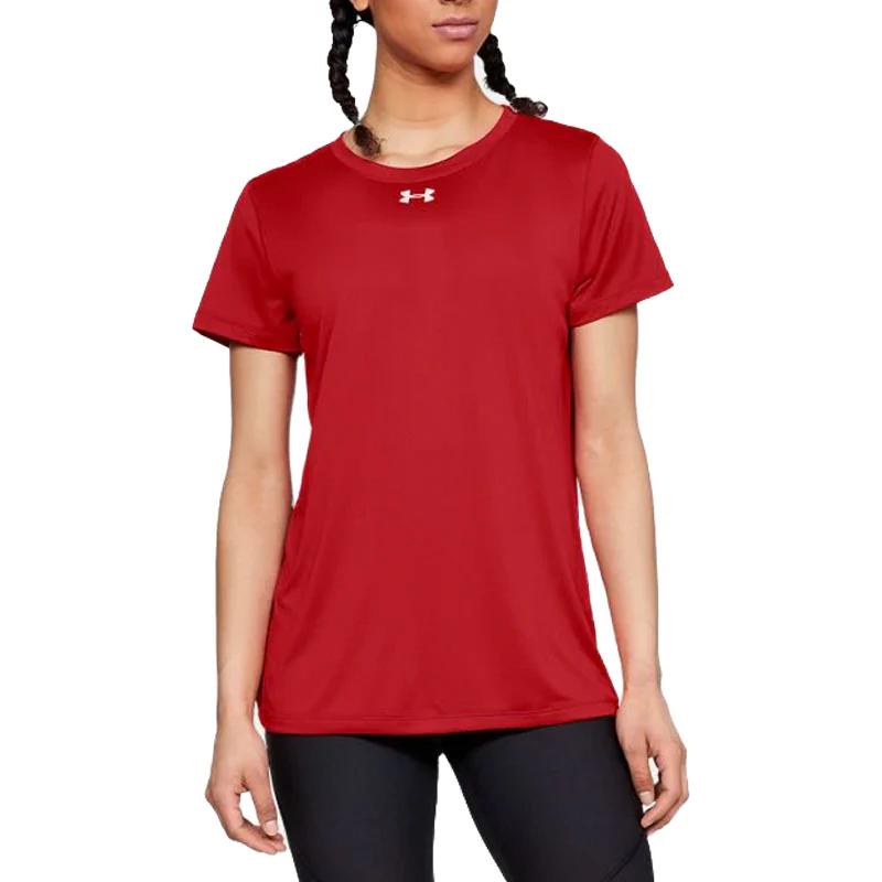 Under Armour Locker 2.0 Tech Round Neck Fashion Versatile Short Sleeve T-Shirt Women Tops 1305510-600