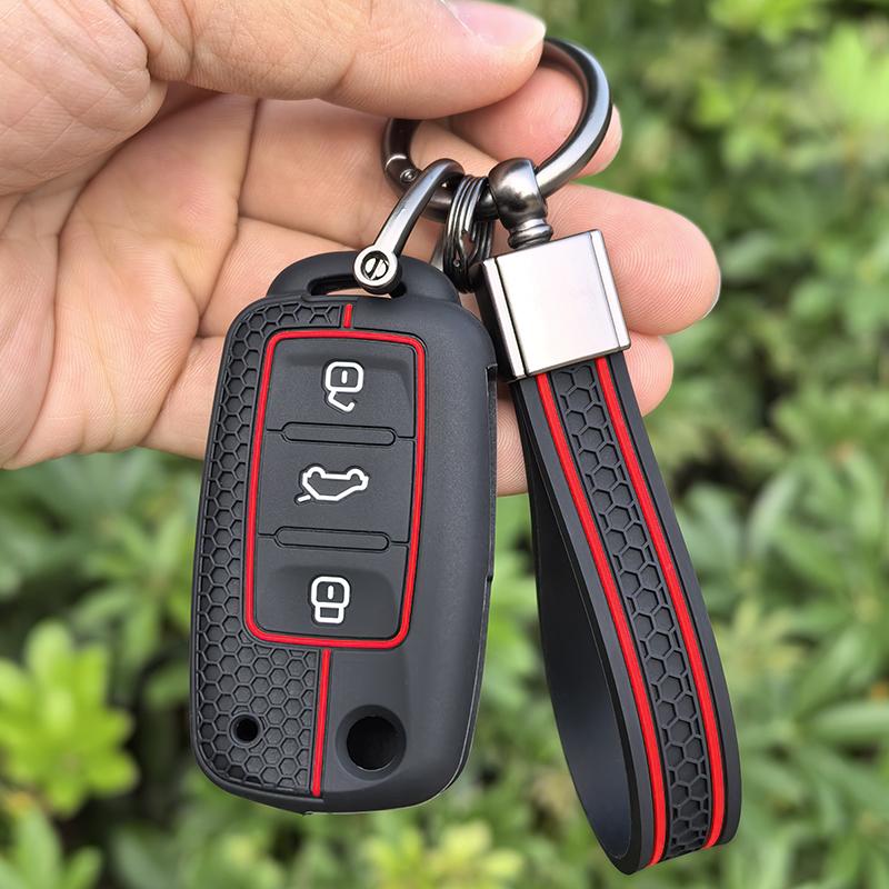 Modne Silikonowe Etui na Kluczyk Samochodowy Do VW Volkswagen Polo Tiguan Passat B5 B6 B7 Golf 4 5 6 MK6 Jetta Lavida Skoda Octavia A5 Seat