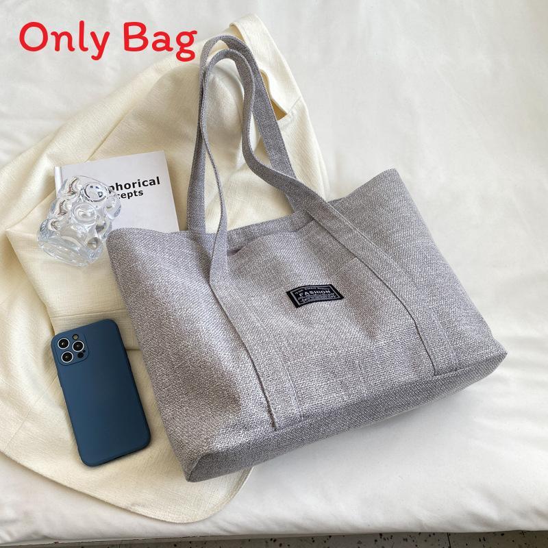 Canvas Tote Bag For Women With Zipper Closure And Internal Pockets For Casual Outings