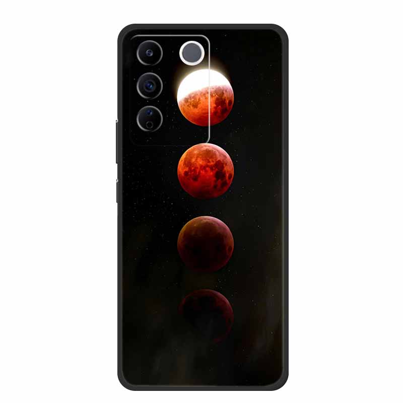 For Vivo V27e Case Cute Cartoon Cat Black Silicone Soft Phone Case For Vivo V27 Pro V27e Back Cover Cases V 27 E Pro Funda Coque