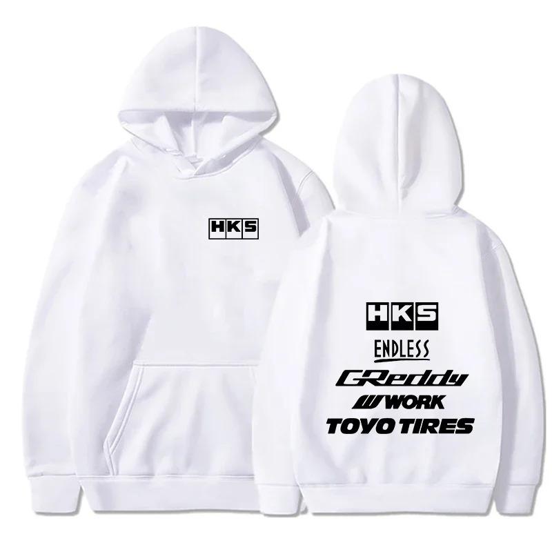 Men's Fashion Cool Hoodie Japan JDM Modified Car HKS ENDLESS Hoodie Men's and Women's Casual Long Sleeve Cotton Pullover