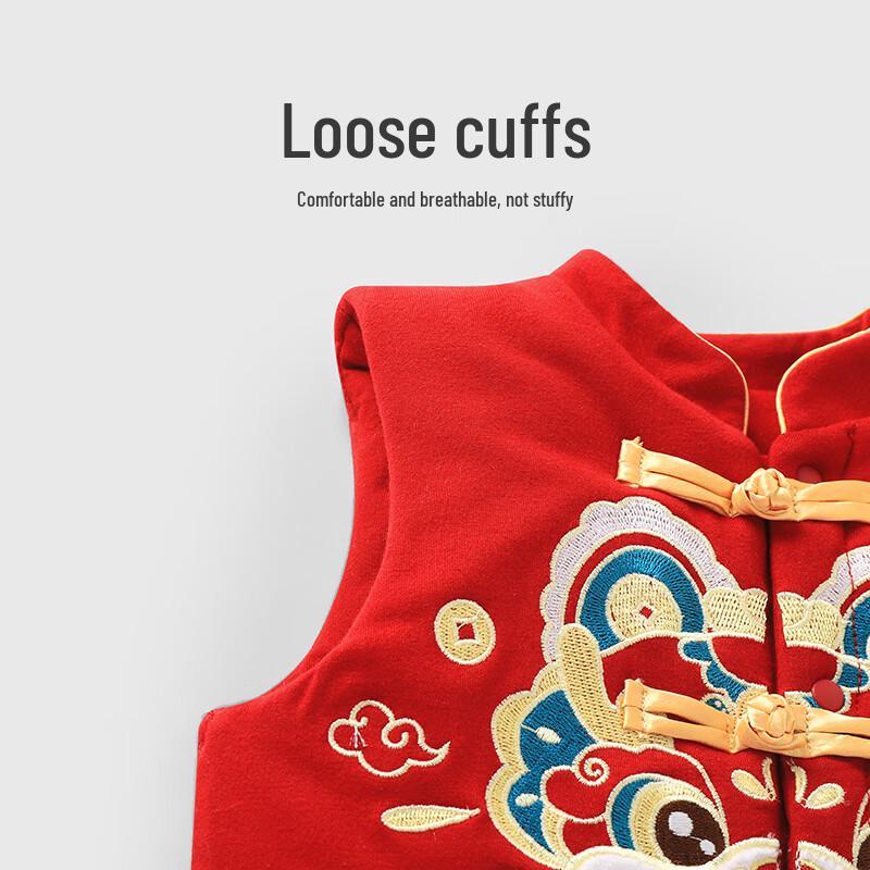 Youqi Baby Winter Warm Thickened Sleeveless Vest