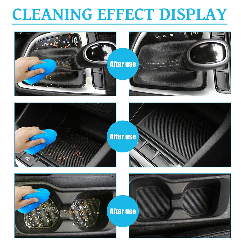 1pcs Car Cleaning Gel Vents Household Car Notebook Computer Keyboard Dust Cleaning Reusable Multipurpose Dirt Cleaner Slime Auto