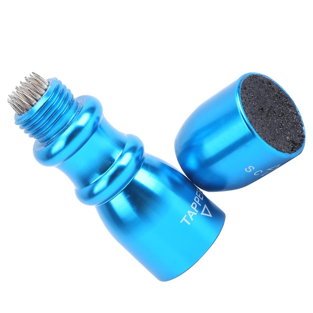 3 In 1 Billiard Cue Tip Tool Pool Stick Tip Shaper Tapper Stainless Steel Repair Tool KitBlue