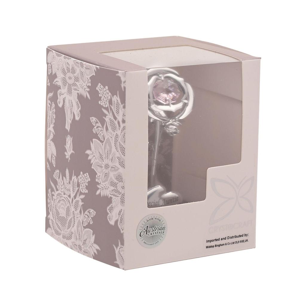 Crystocraft Special Auntie Rose Celebration Ornament