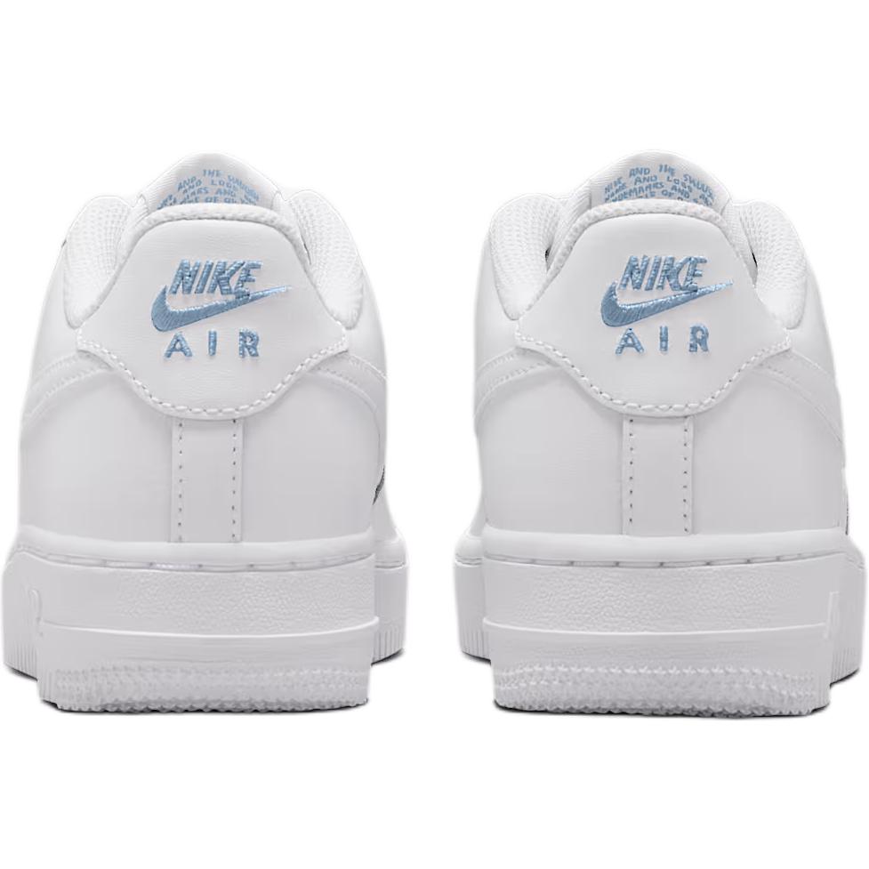 Nike Air Force 1 GS White Light Armoury Blue Kids Sneakers IH4475-100