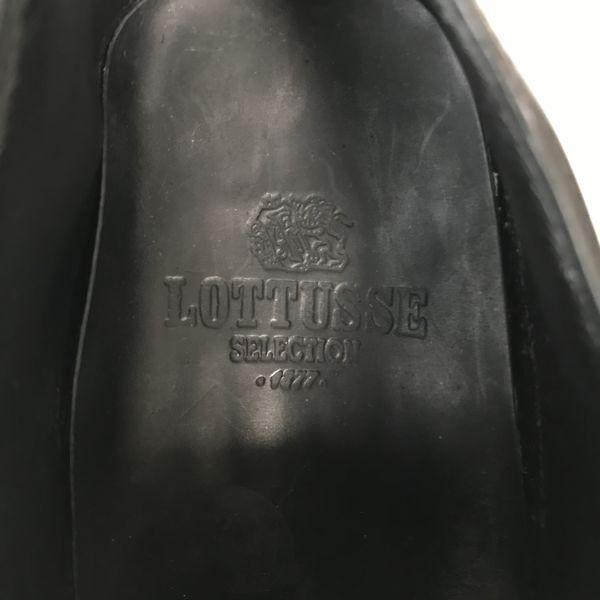 LOTTUSSE SELECTION/Goodyear Welt Leather Straight Tip Shoes/8/26.5-27.0/Black/Vintage Business(USED)
