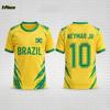 2026 Special NO.10 Neymar Fan Football Jersey Tee Shorts Set Kids Brazil Fans Shirt and Shorts,Single Top Available,2 Piece Set
