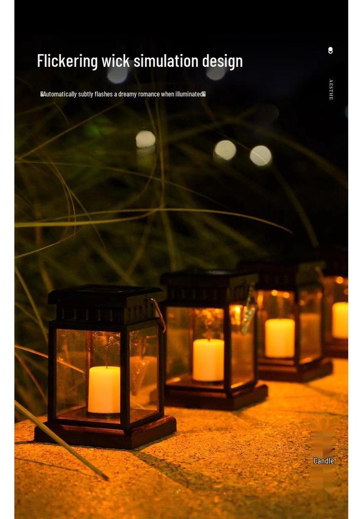 Waterproof Solar Lantern: Outdoor Table & Garden Décor with Night Light