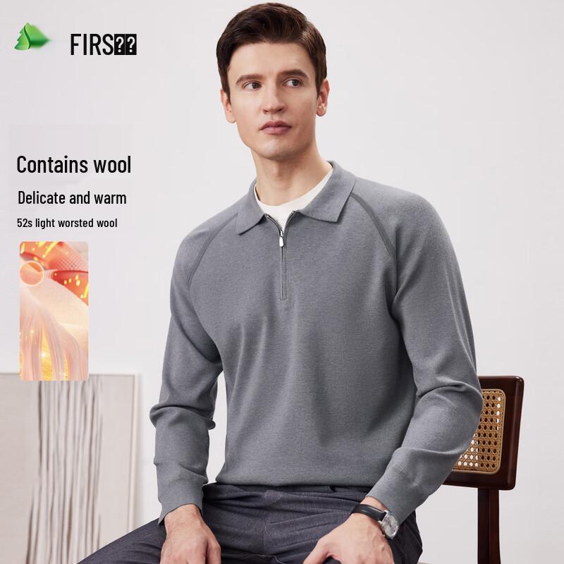 

FIRS Men s Wool Blend Pullover Turtleneck Sweater L