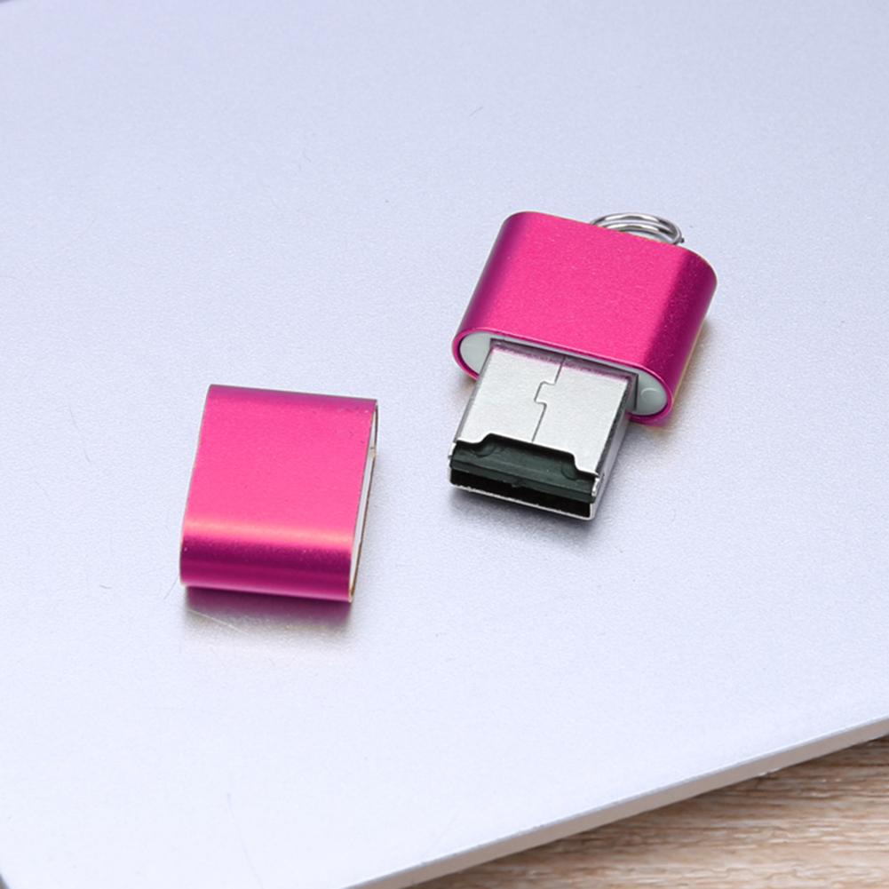 Mini Aluminium Alloy USB 2.0 T Flash TF Adaptér čtečky paměťových karet Micro SD