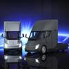 Tesla Semi Elektrische Vrachtwagen 1:24 Schaal Diecast Legering Pull-Back Modelauto - Zilver