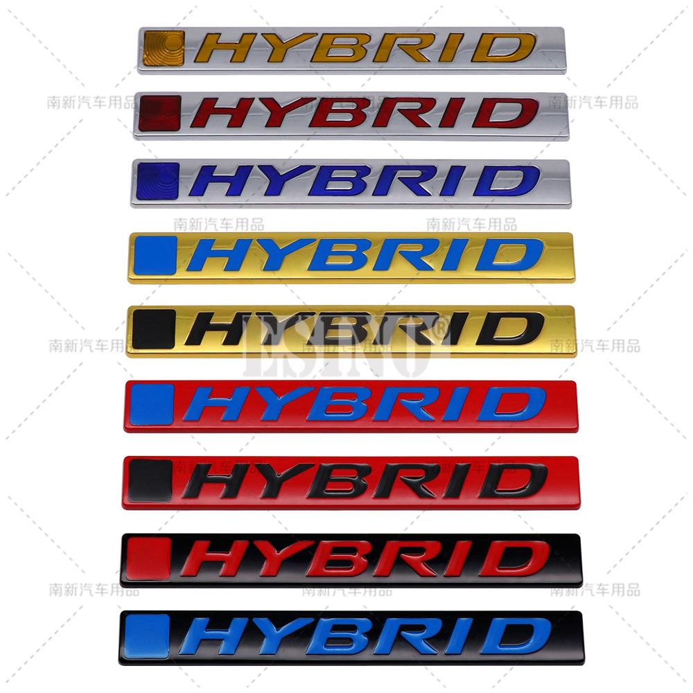 Car Styling Hybrid 3D Rear Trunk Metal Chrome Zinc Alloy Emblem Badge Decal for Honda Civic Accord XR-V CR-V HR-V UR-V Odyssey ahx256