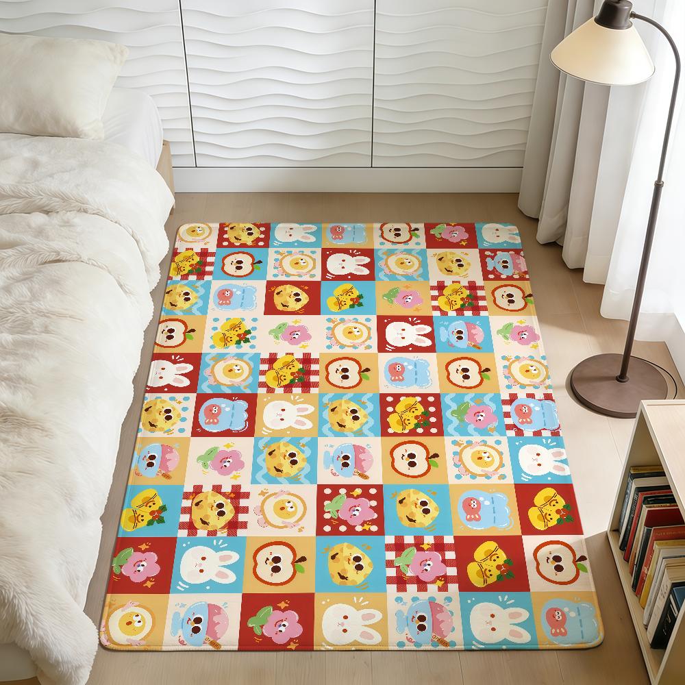 Cute cartoon animal graffiti funny Home Bedside Rug Kitchen Bath Floor Mat Hallway Balcony Carpet Entrance Doormat hogar Decor