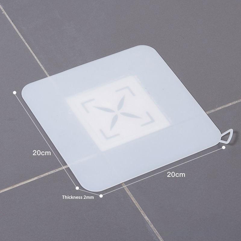 Anti-blocking Silicone Floor Drain Cover For Bathroom Anti-hair Cockroach-proof Floor Drain Pad Sewer Pipe Deodorant Mat