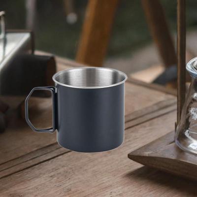 Camping Cup Mug 304Stainless Steel Travel with Foldable Handles Coffee for