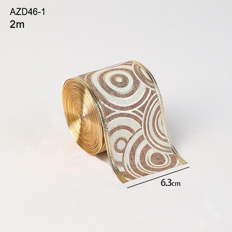 

2М Різдвяна стрічка для ялинки Імітація лляної тканини Стрічка з завитками Нова стрічка з мішковини 05