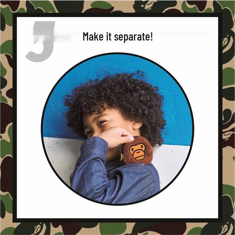 Trendige Camouflage Umhängetasche & Cartoon-Münzbörsen-Set für Männer und Frauen