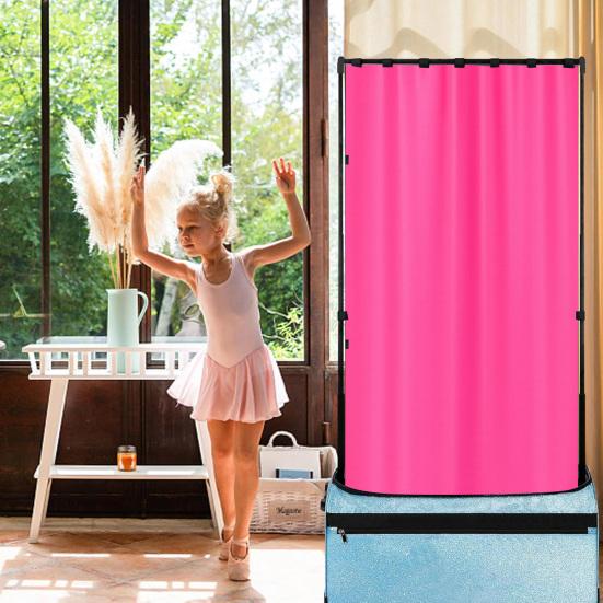 Privacy Curtain Solid Color Easy To Install Multipurpose Dance Bag Curtain Dancer Backstage Privacy Changing Screen