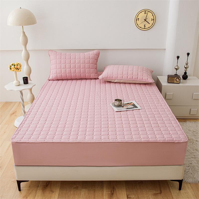 Premium Soybean Quilted Mattress Protector Set: Class A 3-Piece, Includes Mattress Cover, Pillowcase, and Bedspread for Infant and Maternity Use.