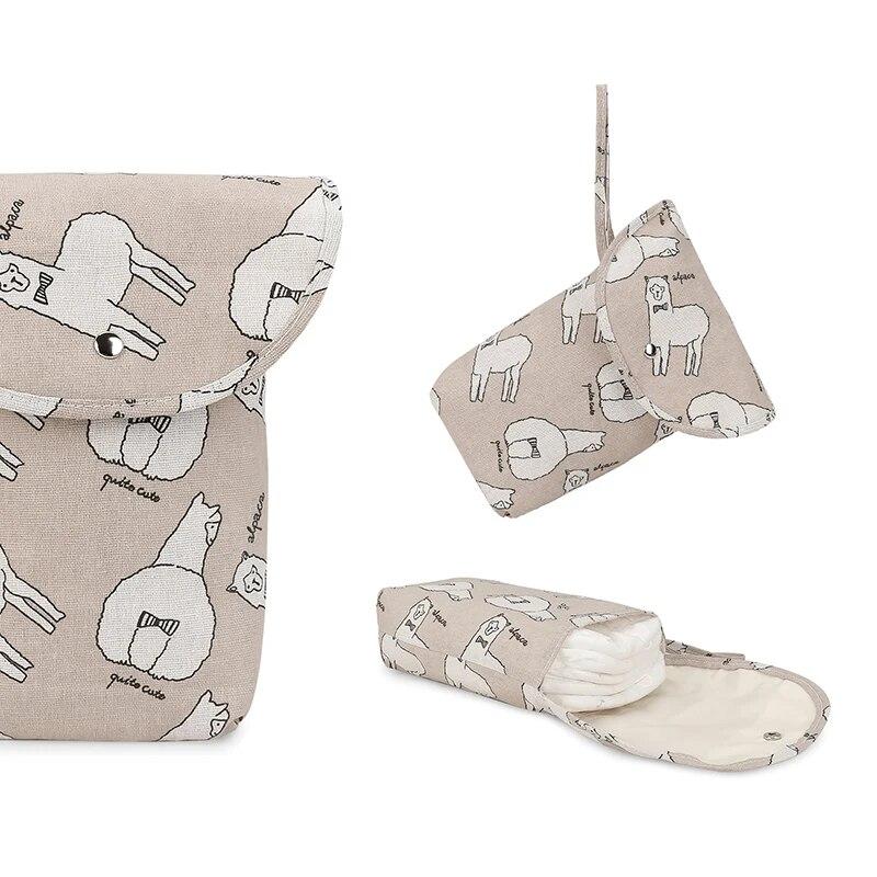Baby Diapers Storage Bag Baby Diaper Bag Travel Portable Bag Baby Car Cute Pattern Large-Capacity Storage Hanging Bags Portable