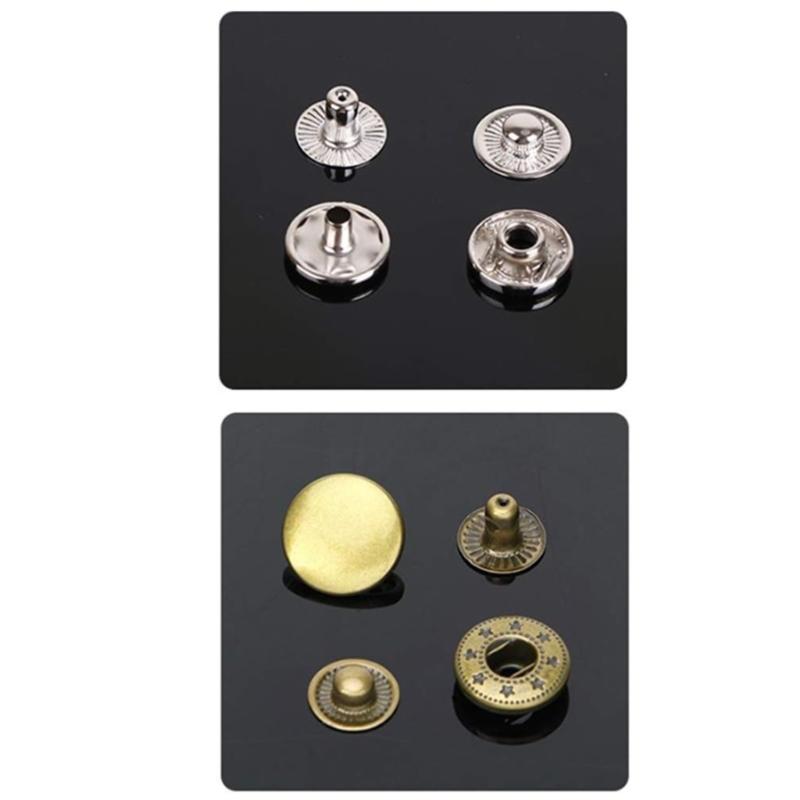 15 MM Botões de Pressão Para Costura de Roupas Para Costurar Vestuário Bolsas e Acessórios Calças Jeans Botões de Pressão Acessório de Reparo