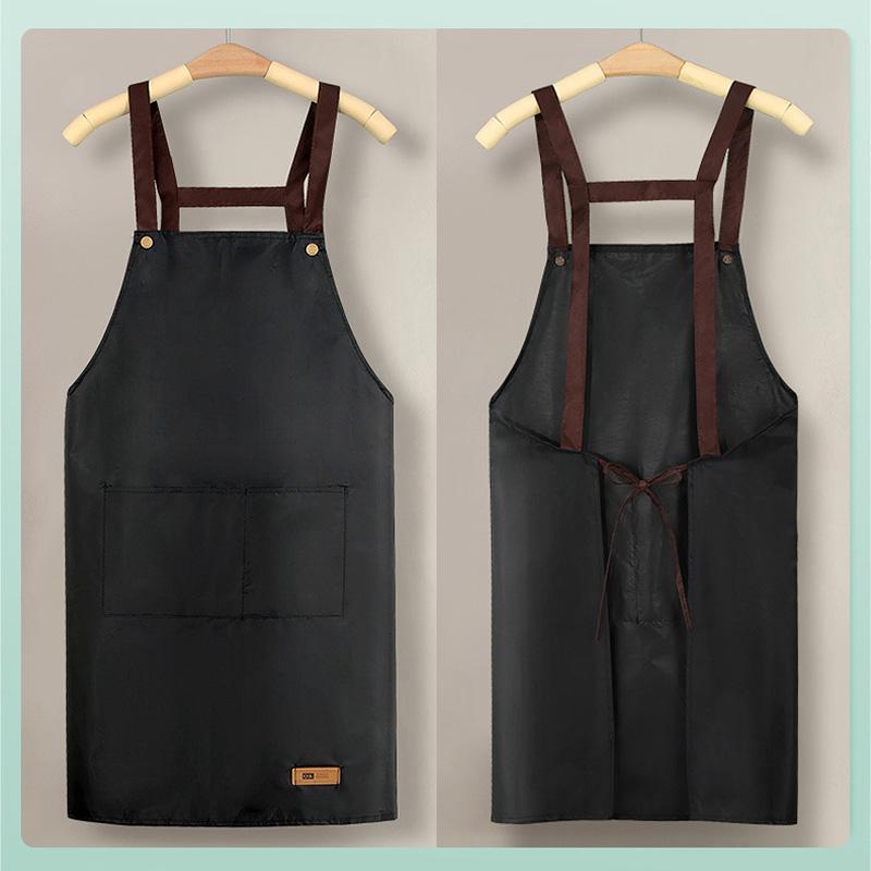 1 Stück Latzschürze Herren Damen Ölfest Haushalt Kochen Backen Küchenzubehör Kochschürze Küche Wasserdichte Schürze