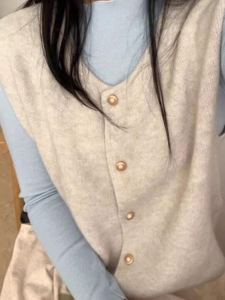 Women's Unique Blue Knit Sweater Top - Autumn/Winter 2026, Brightens Skin, Super Stylish