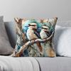 Kookaburra's 9 Vierkante Kussensloop Polyester Linnen Fluweel Creatieve Rits Decoratie Sierkussenhoes Autokussenhoes 18
