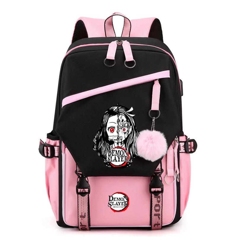 Anime Demon Slayer Backpack Teen Girl Boy Back To School Backpack Children School Bag Women Rucksack Travel Cartoon Bag Mochilas