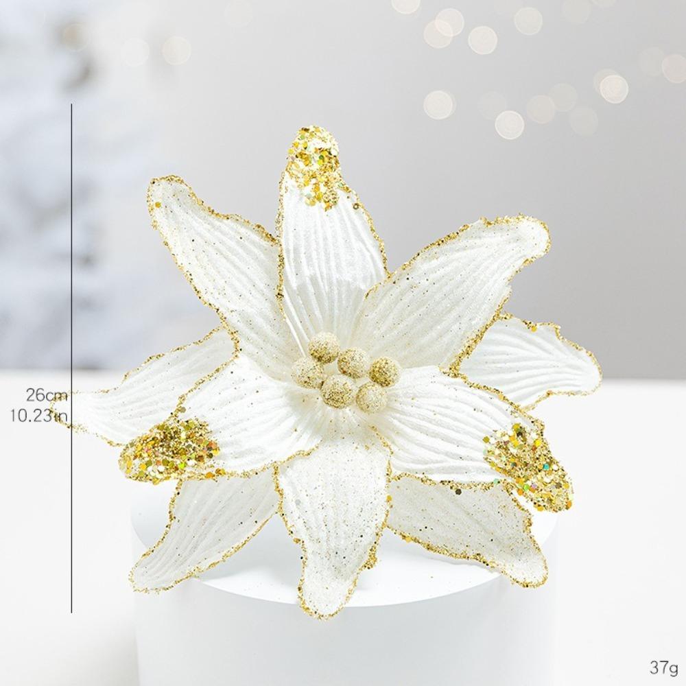 Vibrant Colors Artificial Xmas Flower Large Size Christmas Tree Wreath Wedding Decor