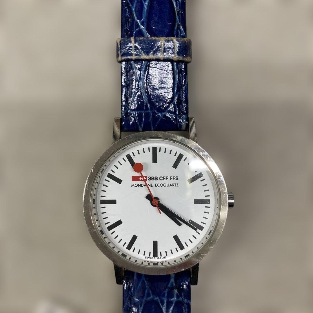 Used Mondaine SBB CFF FFS watch with replacement band