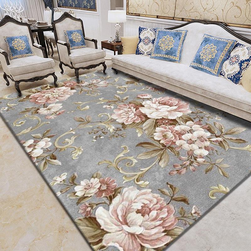 3D Ковер Гостиная Спальня Набивной Ковер Свадебный Напольный Коврик Современный и Простой Ковер 140 * 200cm