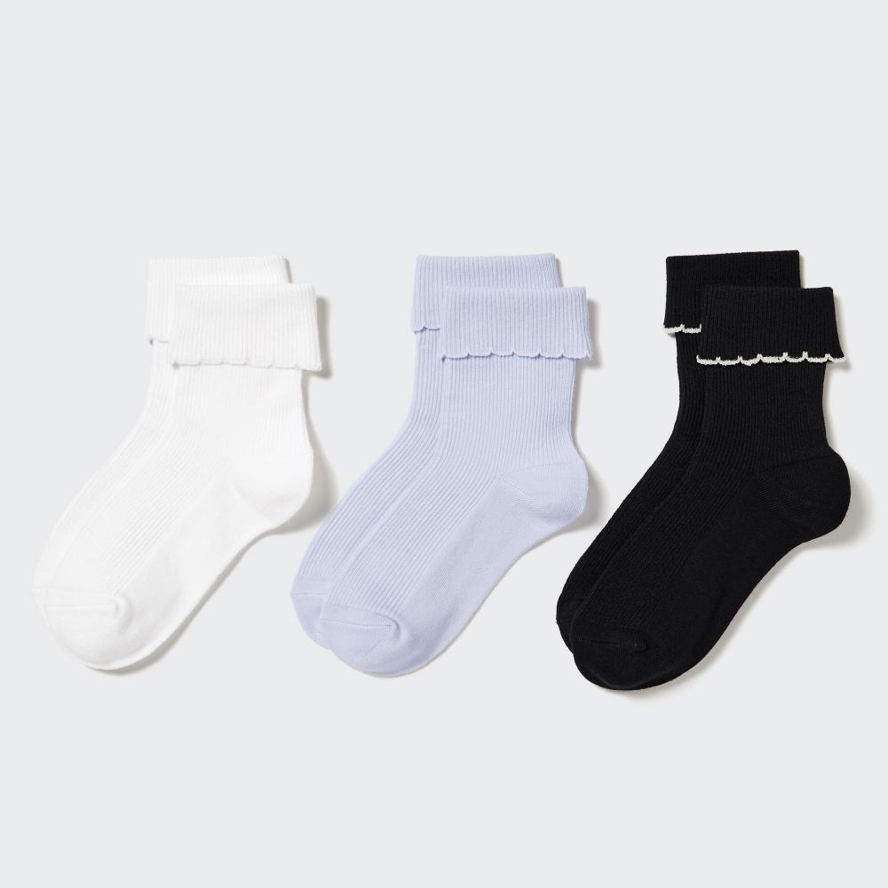 

НОСКИ UNIQLO GIRLS REGULAR 3P LIP MELLOW