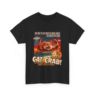 A Camiseta Caranguejo Gato Gigante - Camiseta de Fã Kraken - Camiseta Engraçada - Cultura Pop