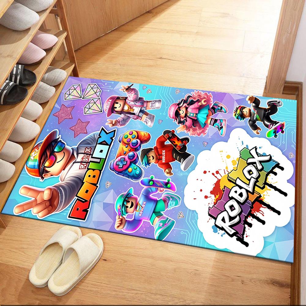 Roblox 234 Area Rug Perfect for Dormitory Bedrooms Study room Balcony Antislip Carpet Office home decor Luxury Gift for Birthday, Christmas, Wedding