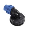 IBC Water Tank Pipe Joints S60 Coarse Threaded Cap 60mm Female Thread To 20 25 32MM Elbow Outlet Tap Adapter