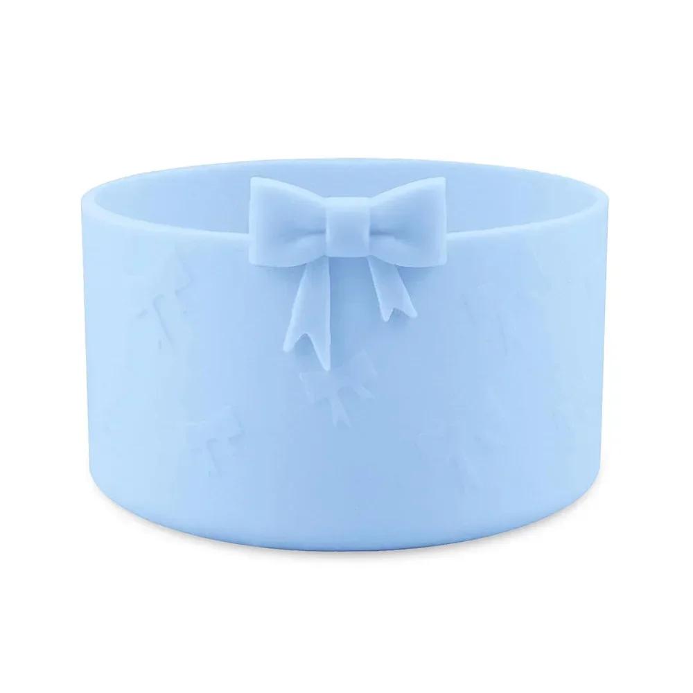 Hot Silicone Cup Cover Anti Slip and Heat-insulating Cup Cover Butterfly Bow 7.5CM/12-40oz Universal Cup Cover Base