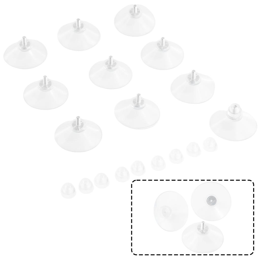 Hooks Suction Hooks High Quality Set Thumb Tools Transparent 10pcs Window Accessory Bathroom Gadget Hanger Nut PVC Pack