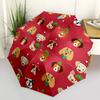 1pc Christmas Dogs Automatic Umbrella - Automatic Opening And Closing, Sturdy Iron Frame, Formal Occasions yy251018199