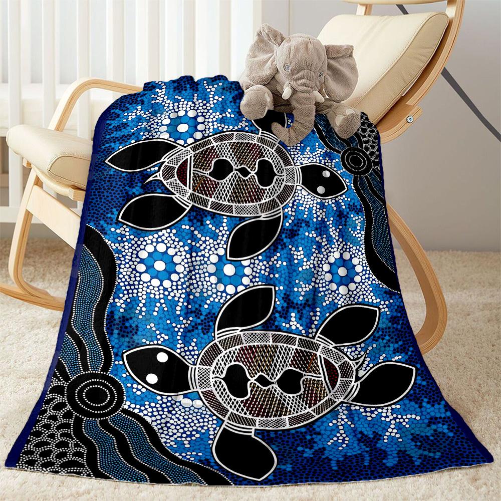 Australian Aboriginal Style 18 Blanket Durable Comfort Perfect for Picnics Couch Bed for All Seasons Stylish Decor
