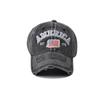 New Retro American Embroidered Letter Baseball Cap for Men and Women, Sun Shading Mesh Personalized Ins Truck Hat