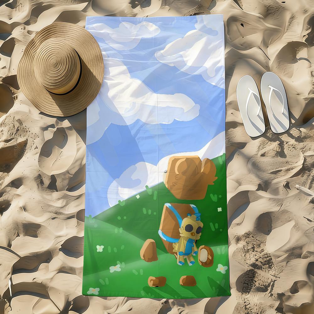 Towel A-Adventure Beach Towel Oversized cute Quick Towel game Absorbent Soft Swim S-Super BeachTowels for Bear Men funny Women