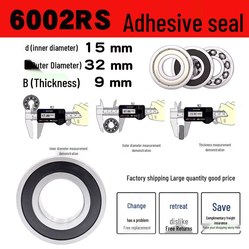 Deep Groove Ball Bearings 6000-6006 Series (RS/ZZ Options)